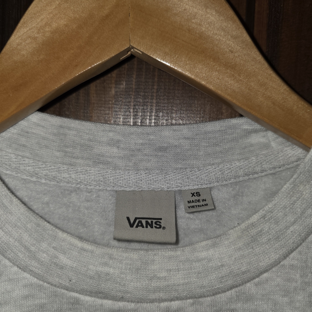 Vans Light Gray Palm Graphic Crewneck Sweater - Picture 3 of 3